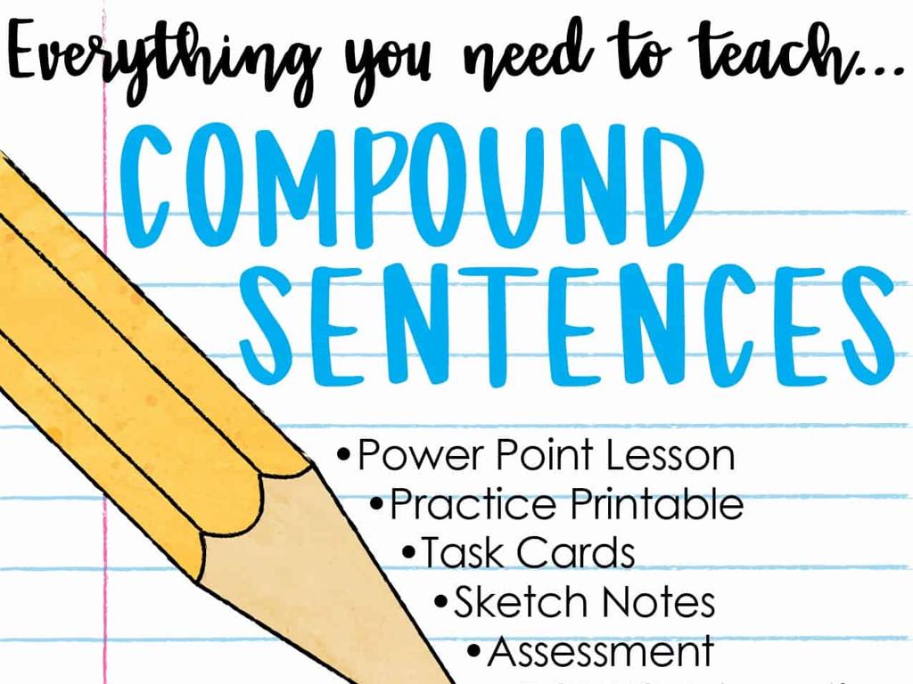 compound sentences lesson