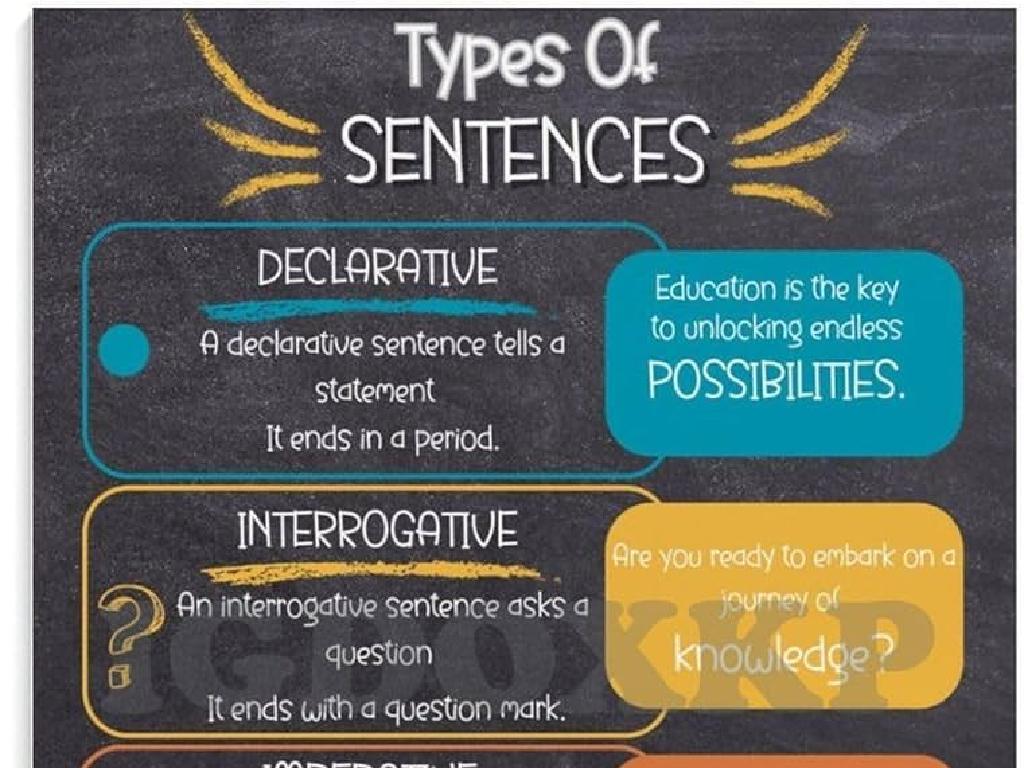 chalkboard sentence types