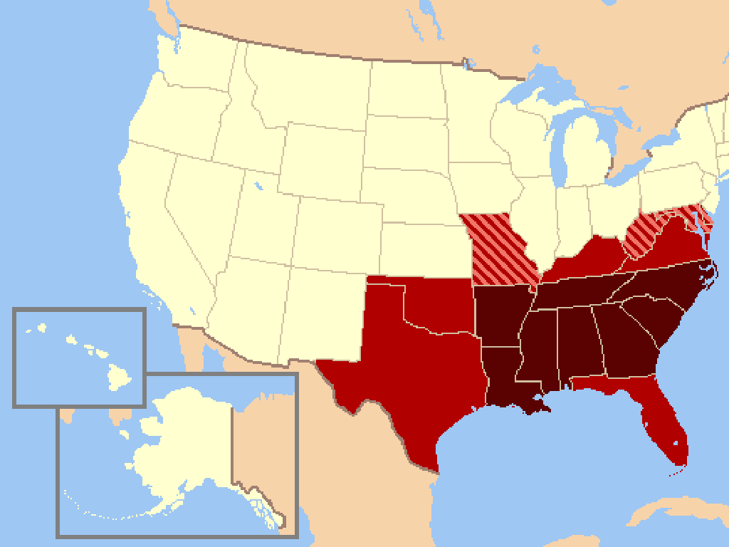 southern states map