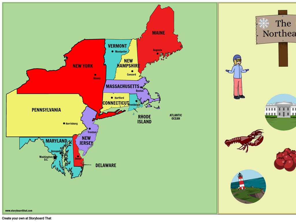 northeast us states capitals