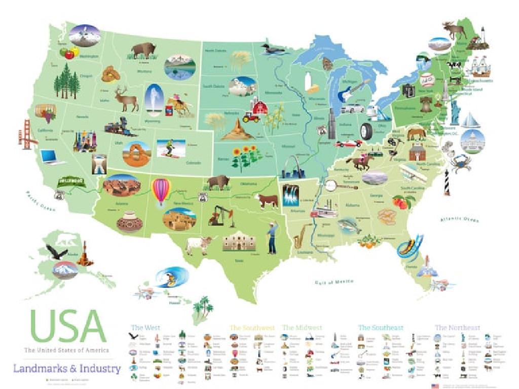 usa landmarks map