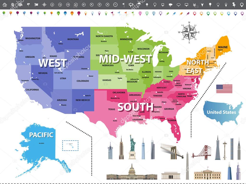 us regions landmarks