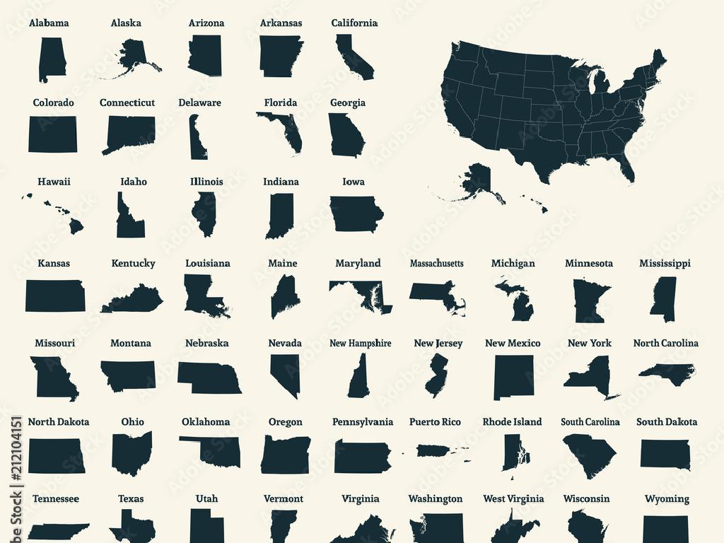 united states map