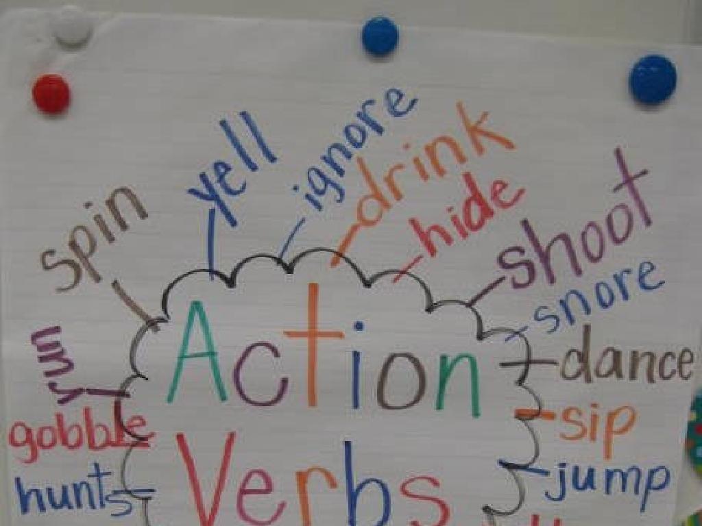 colorful action verbs