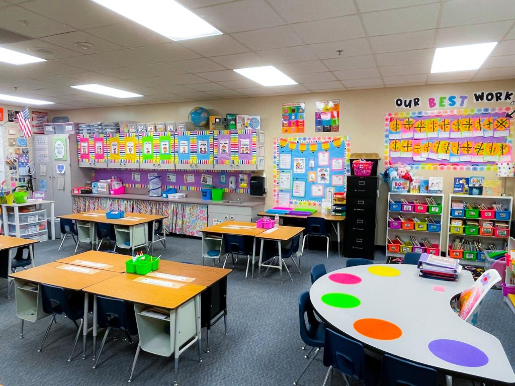 colorful classroom decor