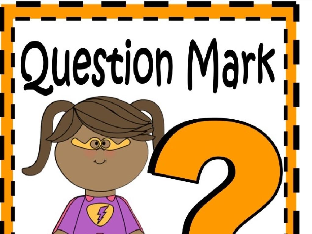 cartoon girl question mark