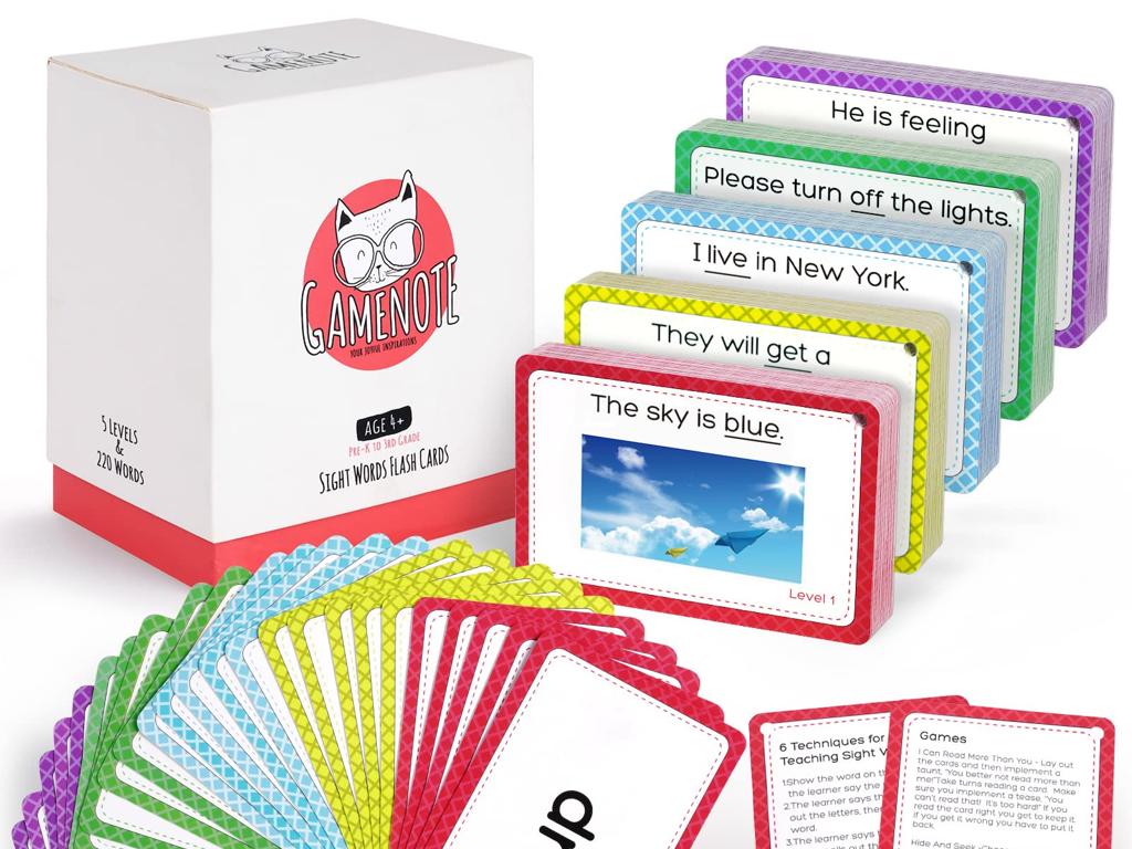 sight words flashcards