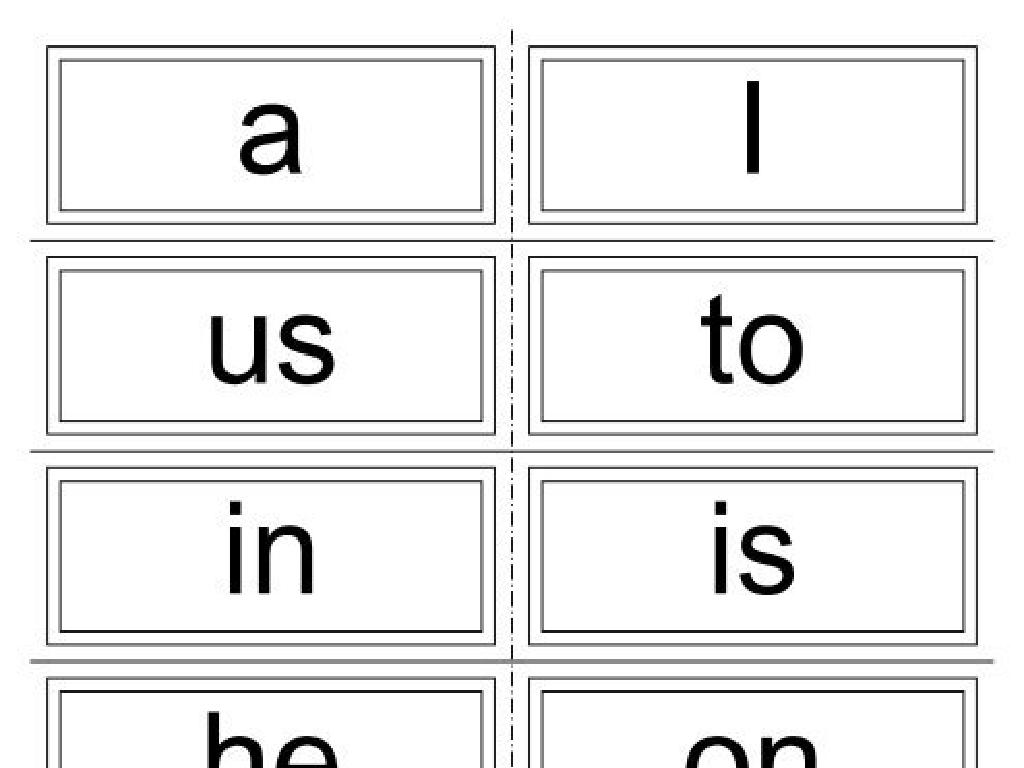 sight word flashcards