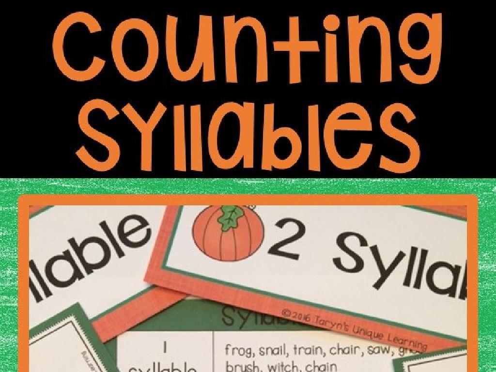 syllable counting cards