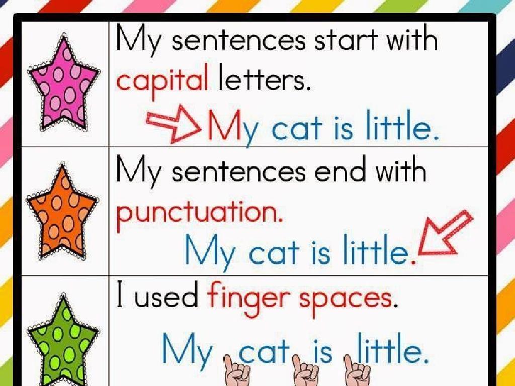 sentence writing rules