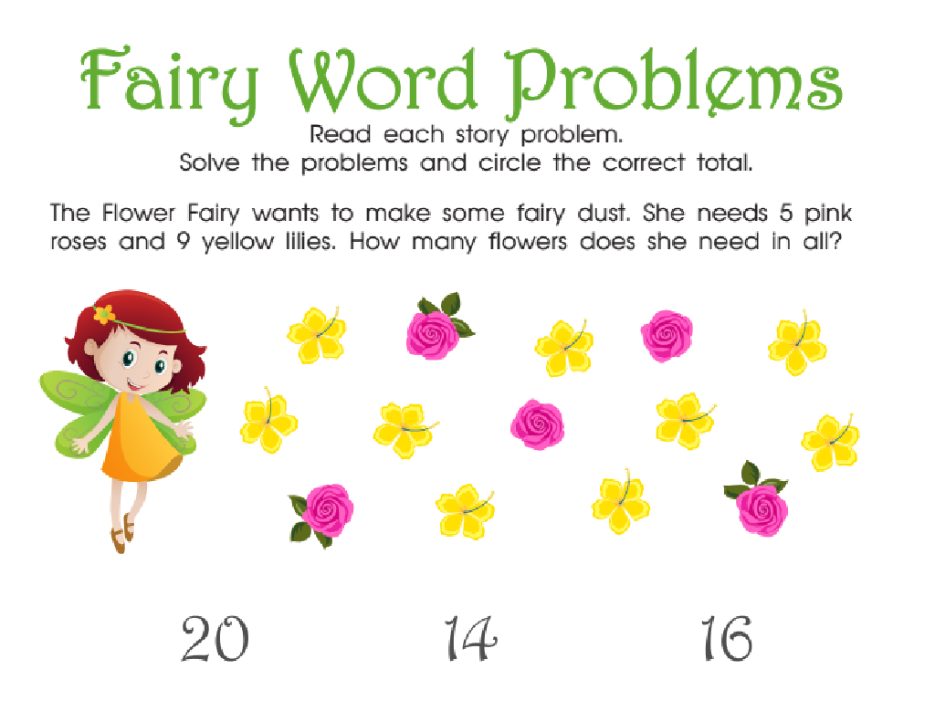 fairy math flowers