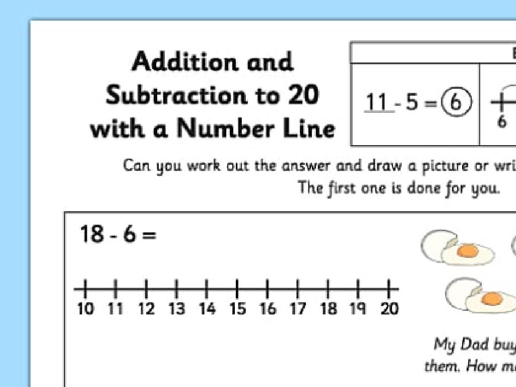 math number line worksheet