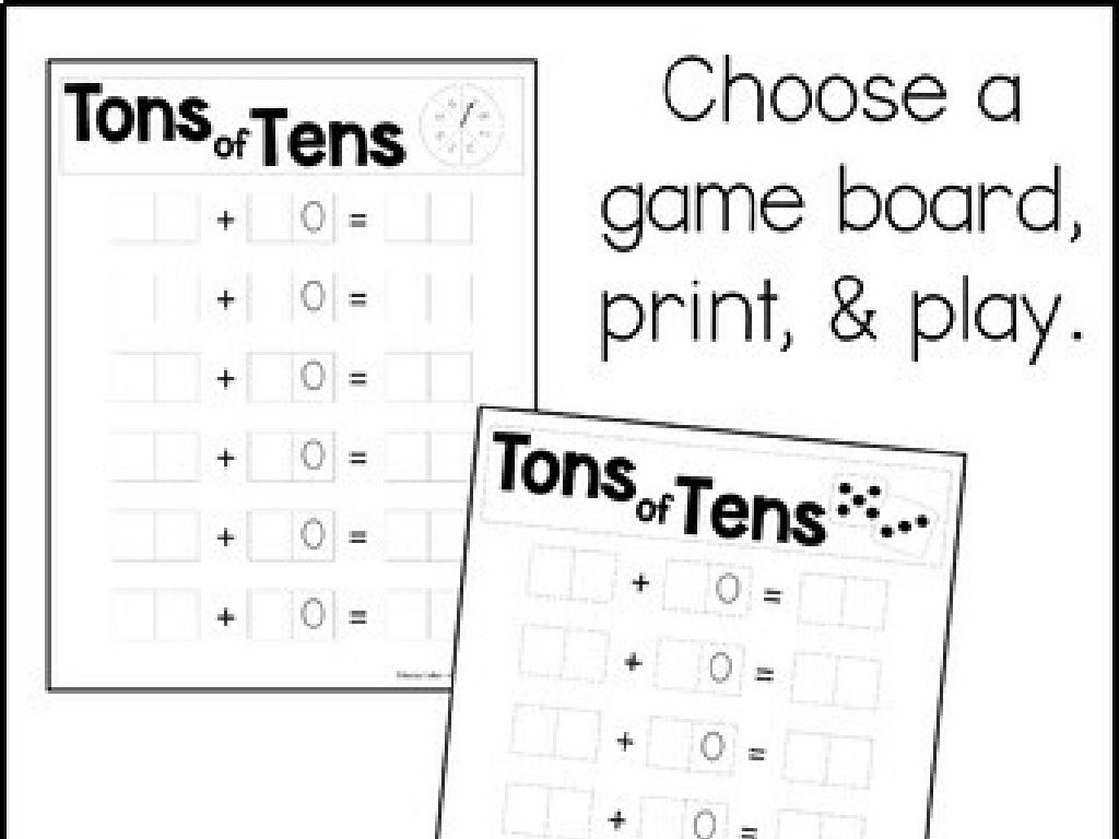 tens math game