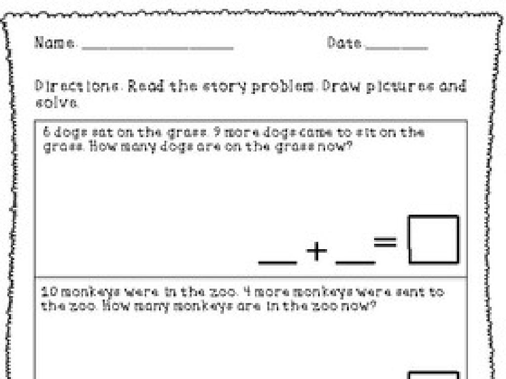 addition math worksheet