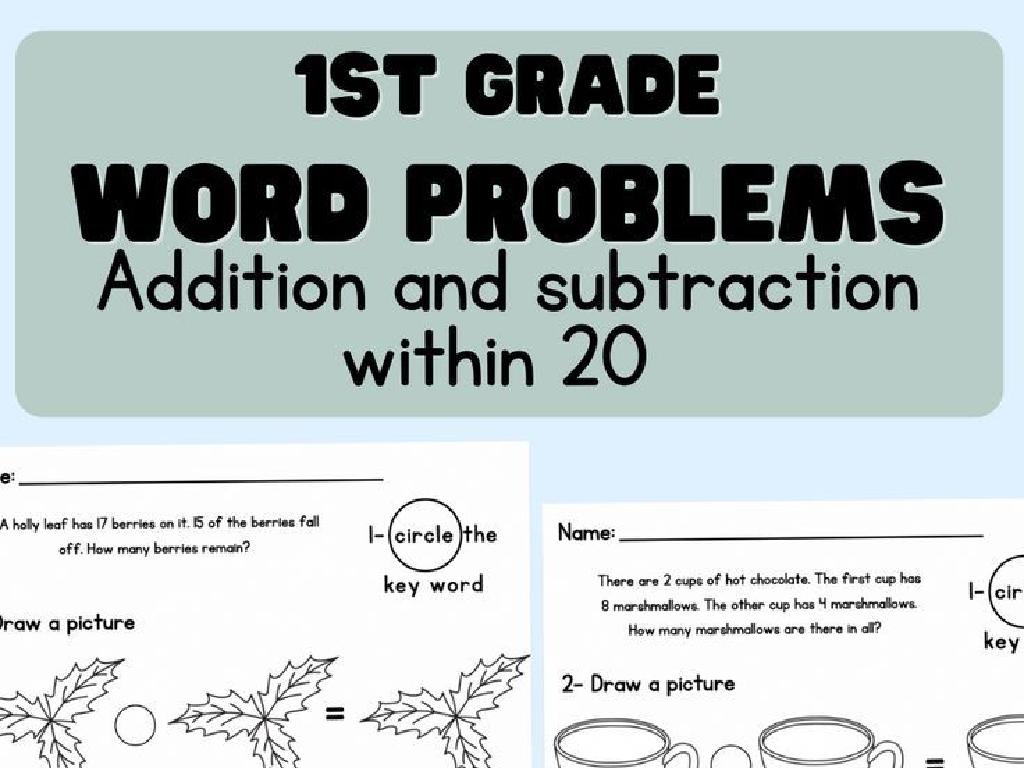 1st grade math worksheet