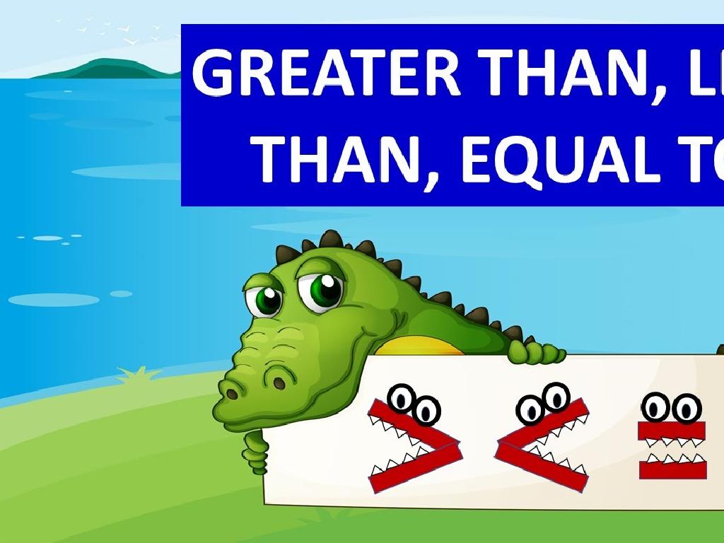 alligator math symbols