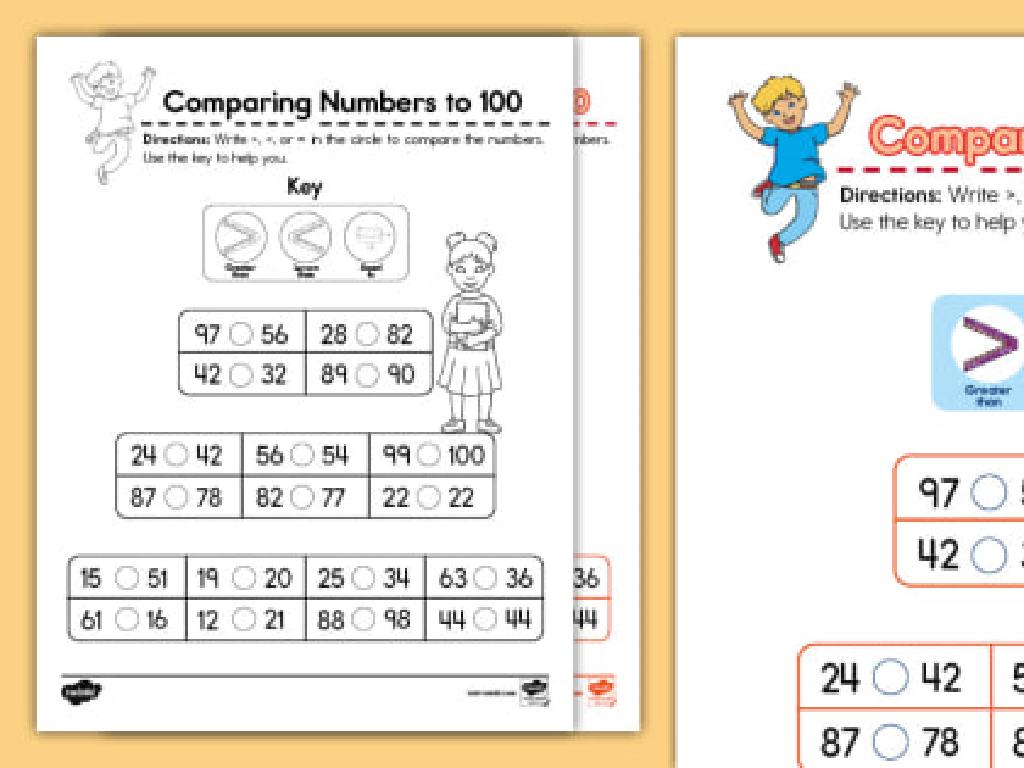 numbers comparison worksheet