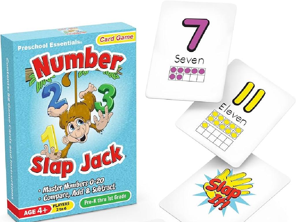 preschool number card game