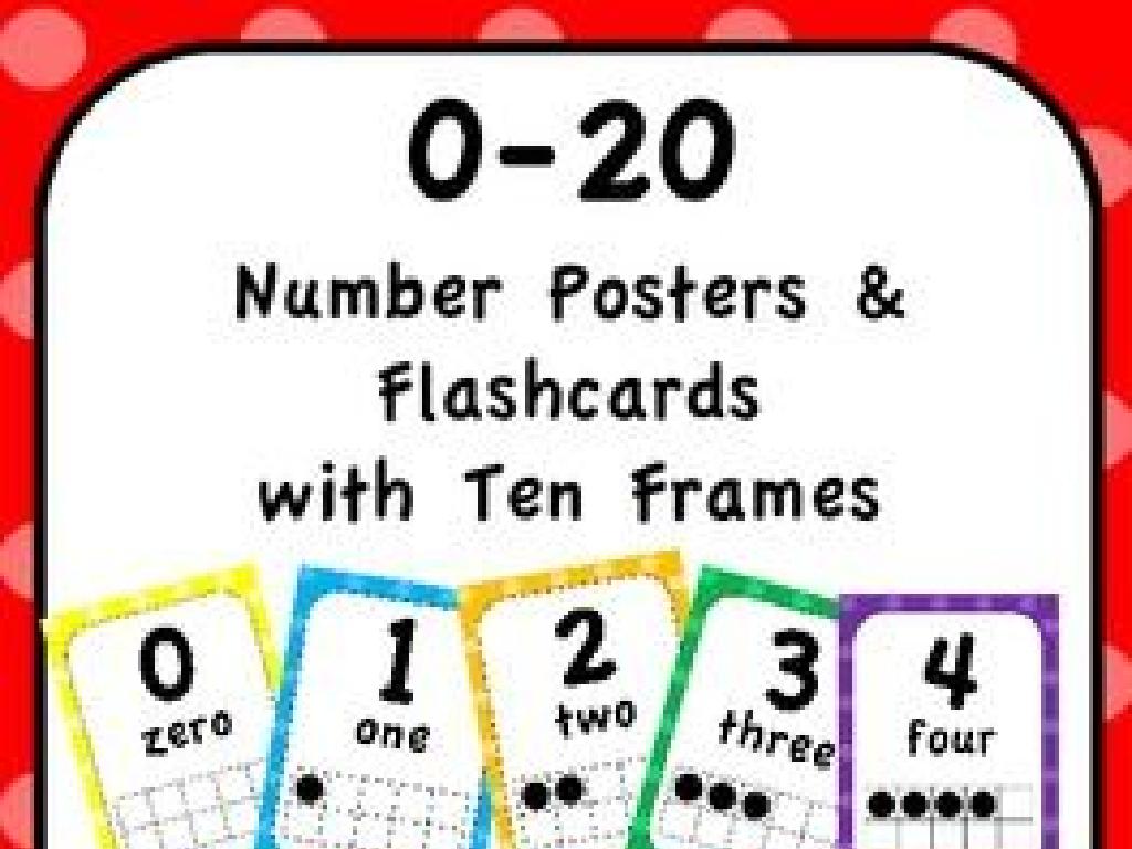 colorful number flashcards