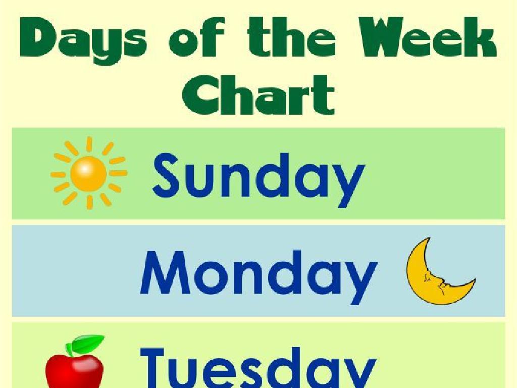 weekdays chart icons