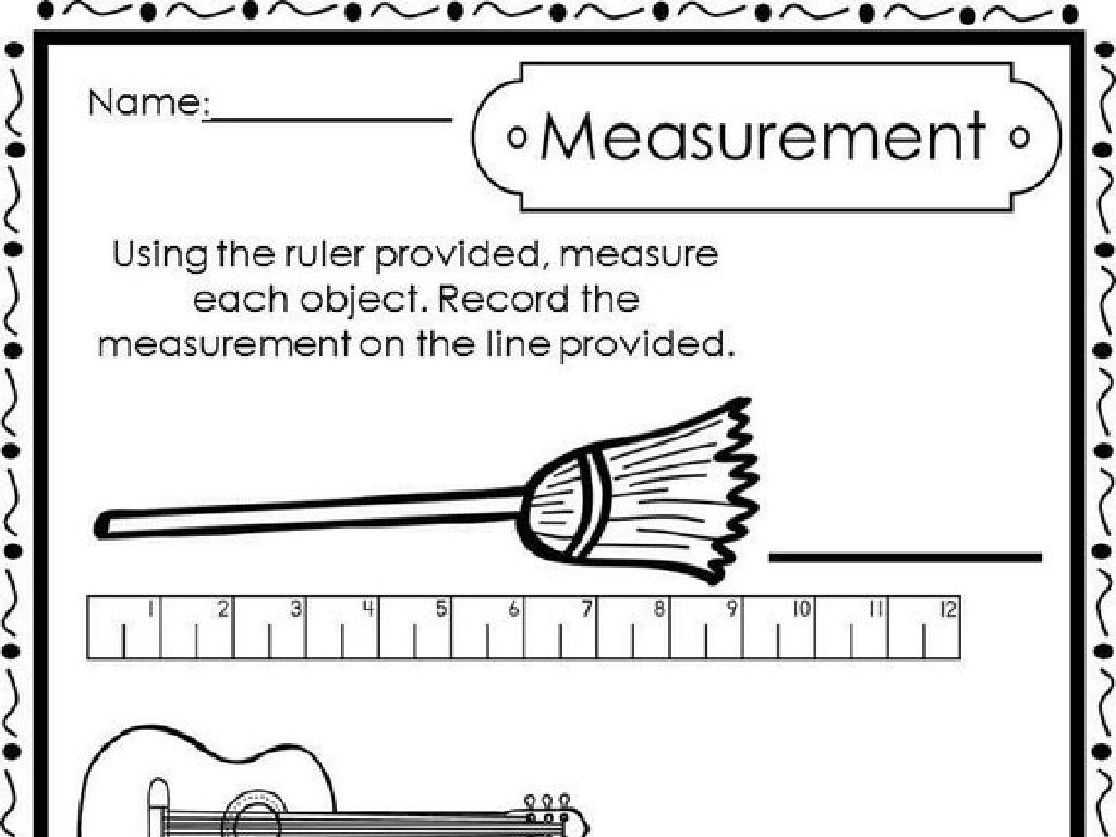 ruler measurement worksheet