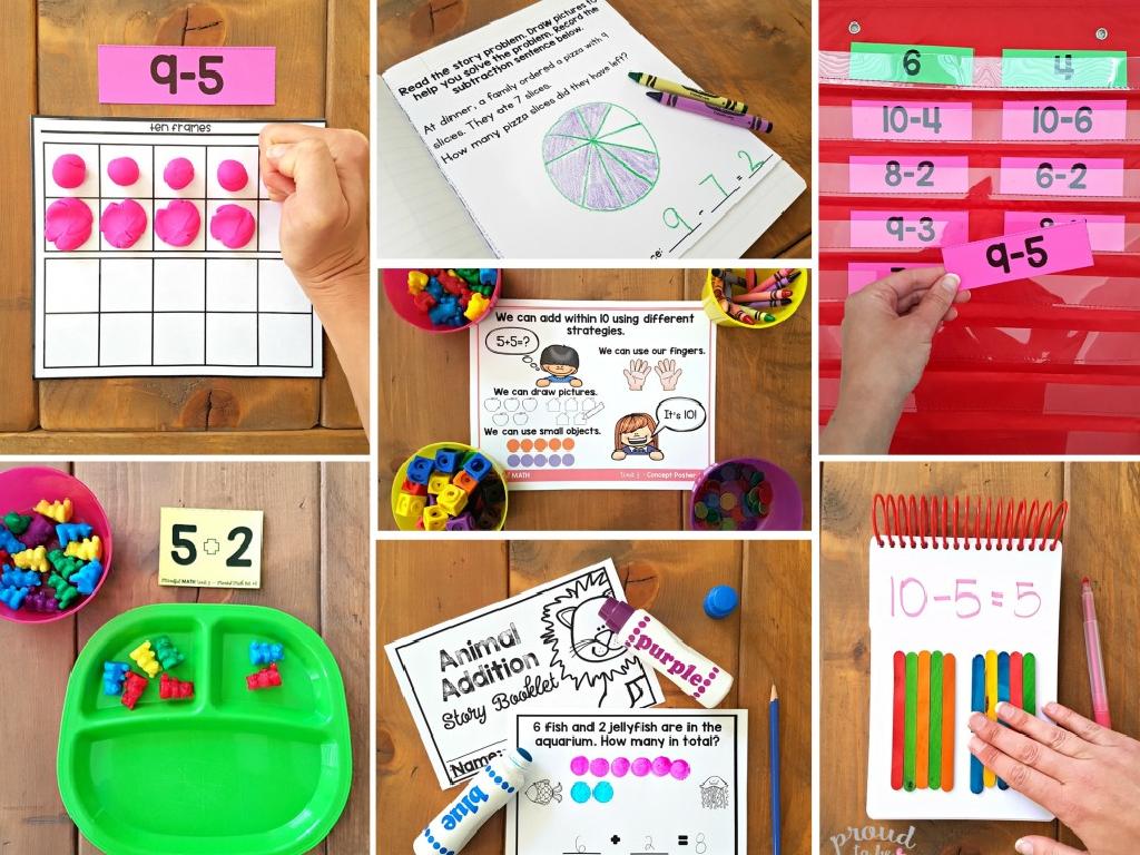 colorful math manipulatives