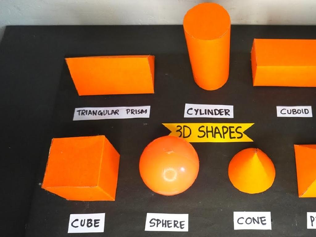 orange 3d shapes