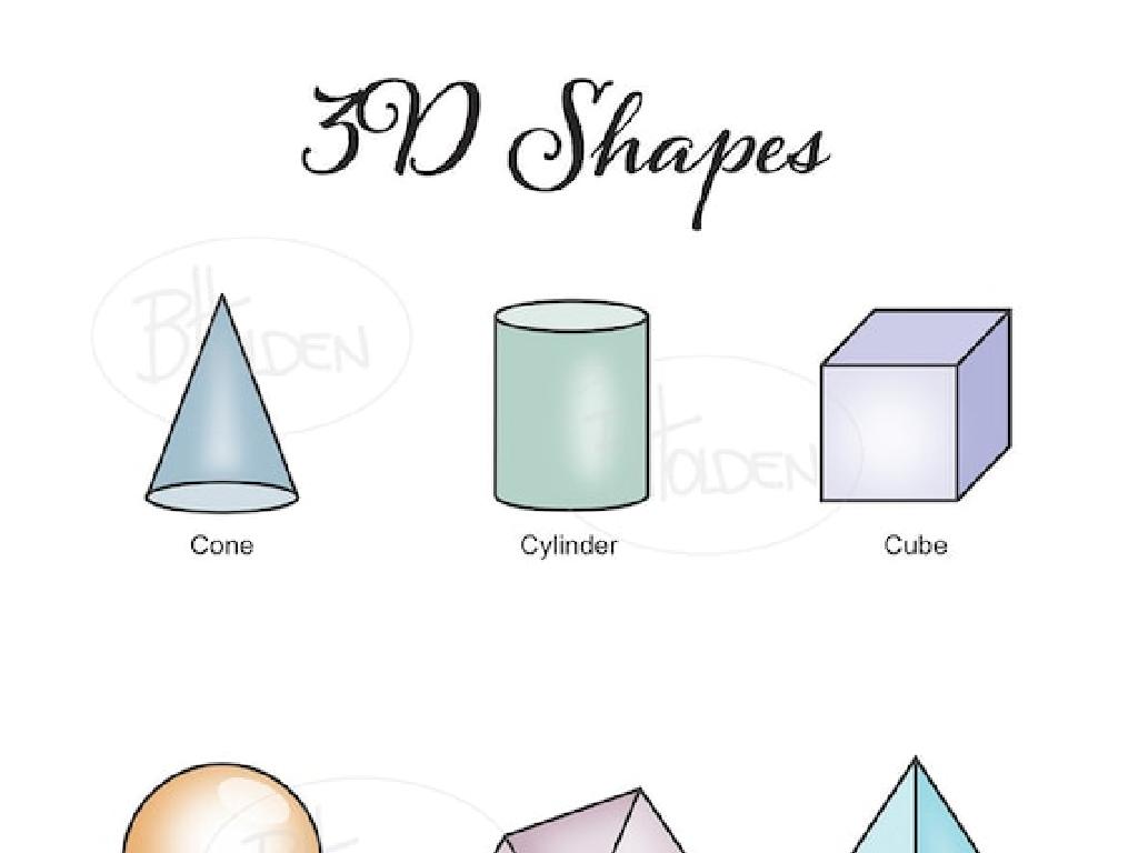 cone cylinder cube shapes