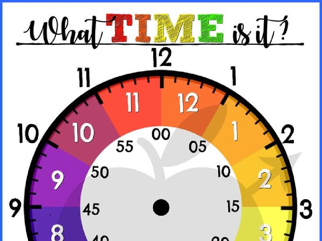 colorful time clock