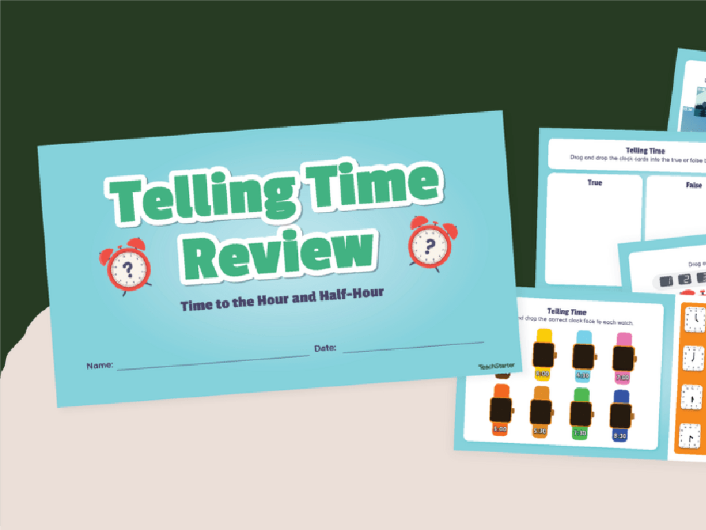 telling time booklet