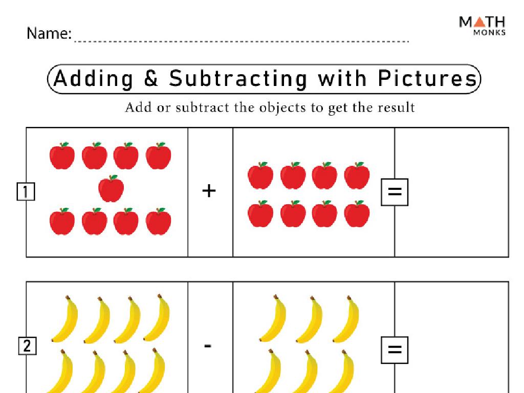 math worksheet pictures