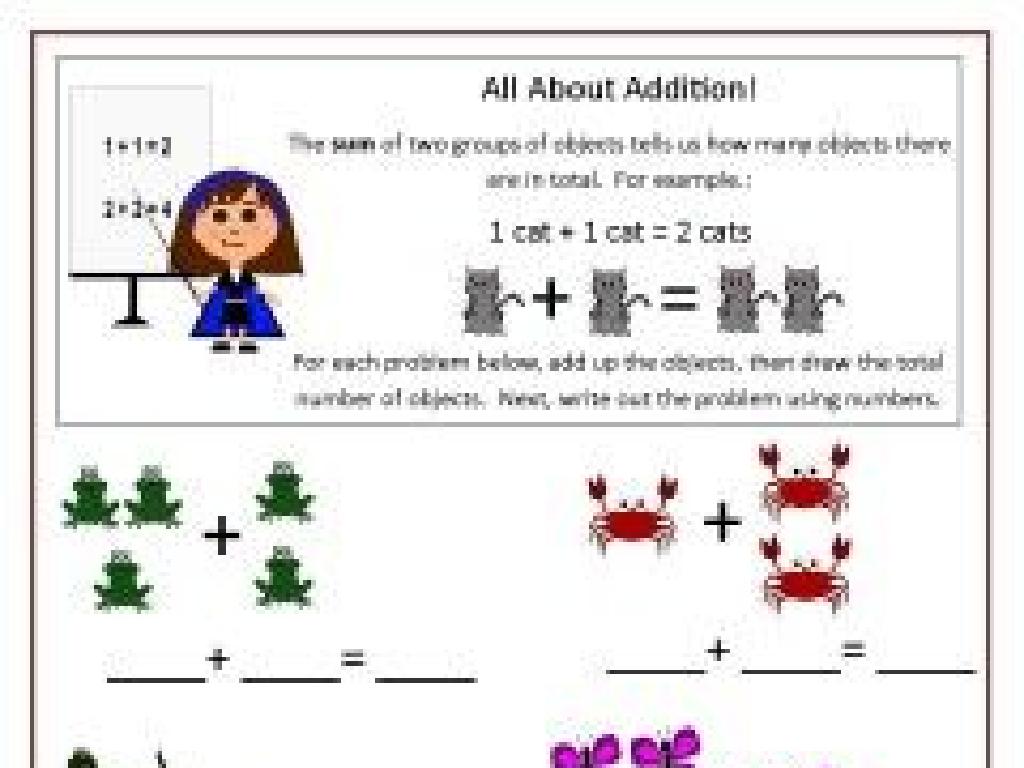 animal addition worksheet