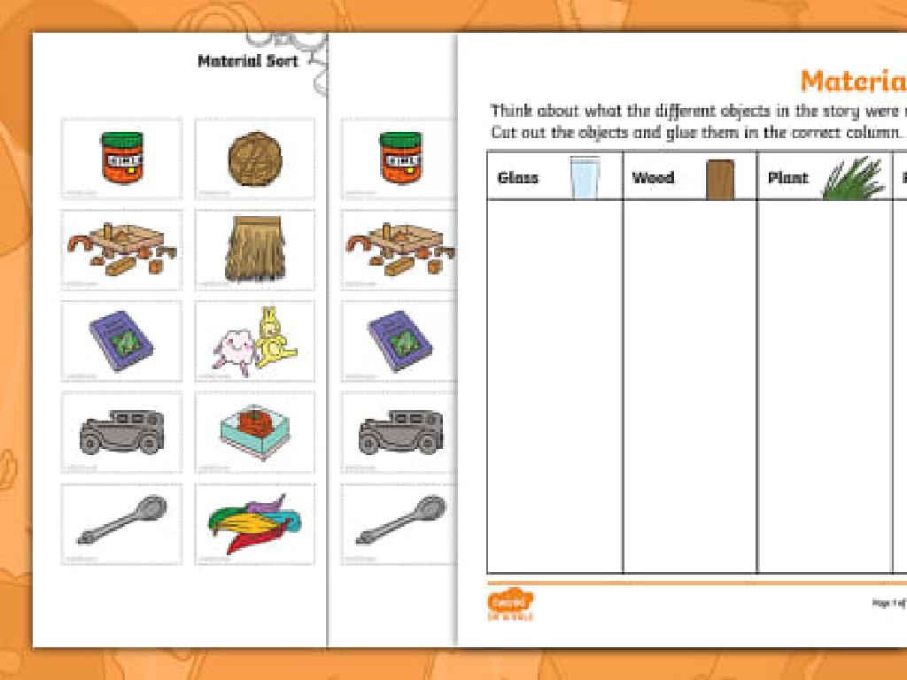 object sorting activity