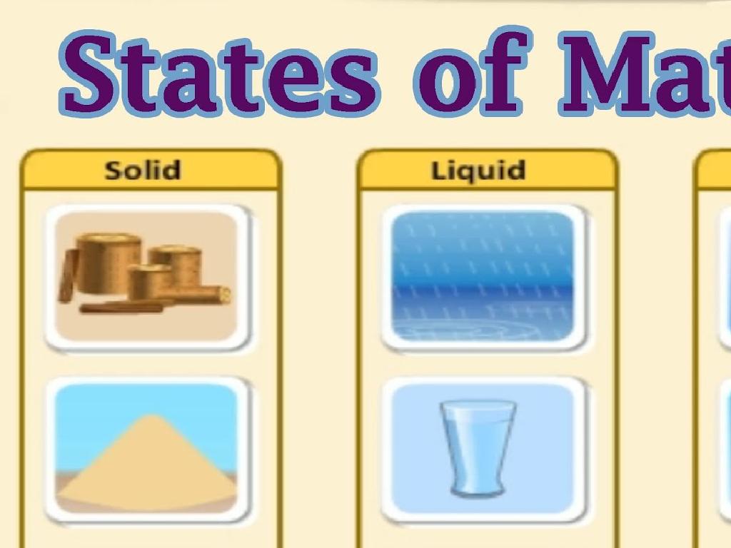 solid liquid gas chart