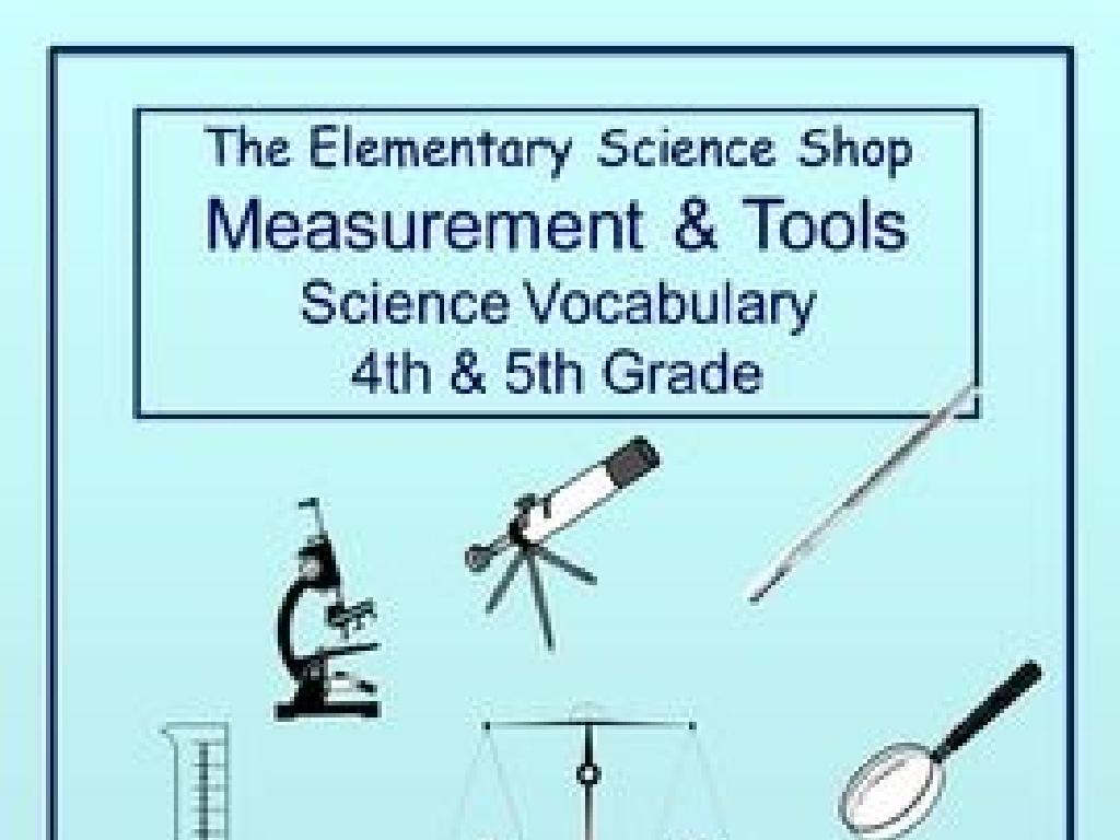 science tools vocabulary