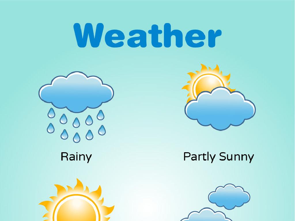 rainy partly sunny icons