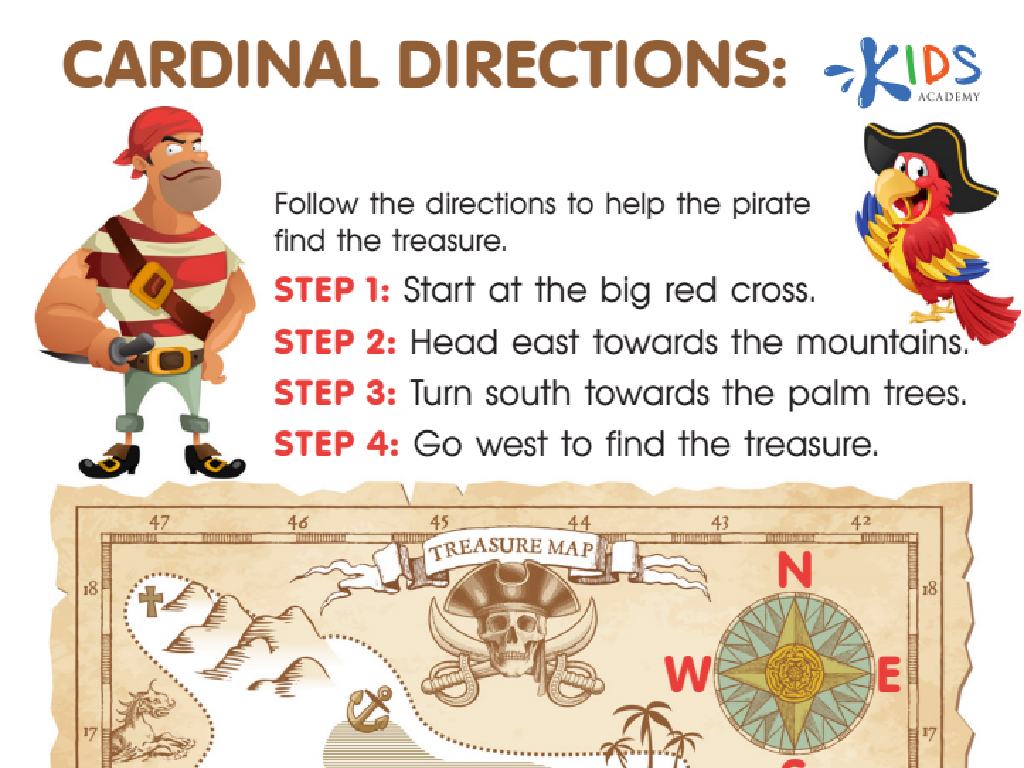 pirate treasure map steps