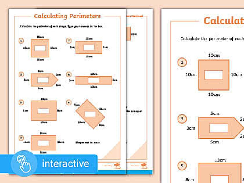 perimeter math worksheet