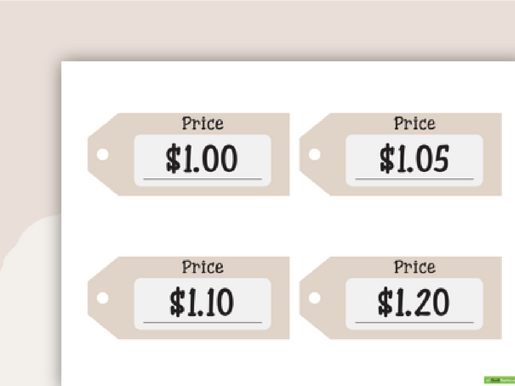 dollar price tags