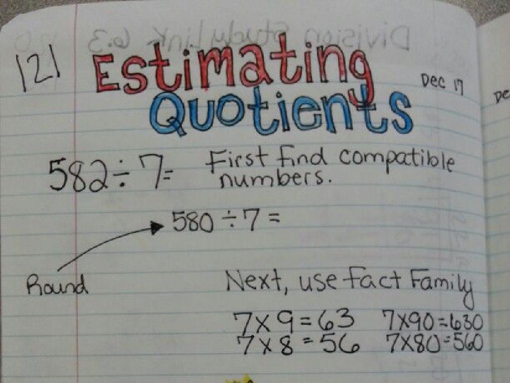 math quotient notes