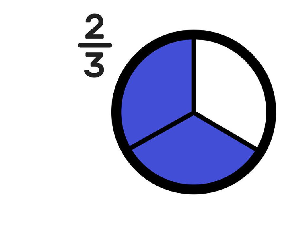 two-thirds pie chart