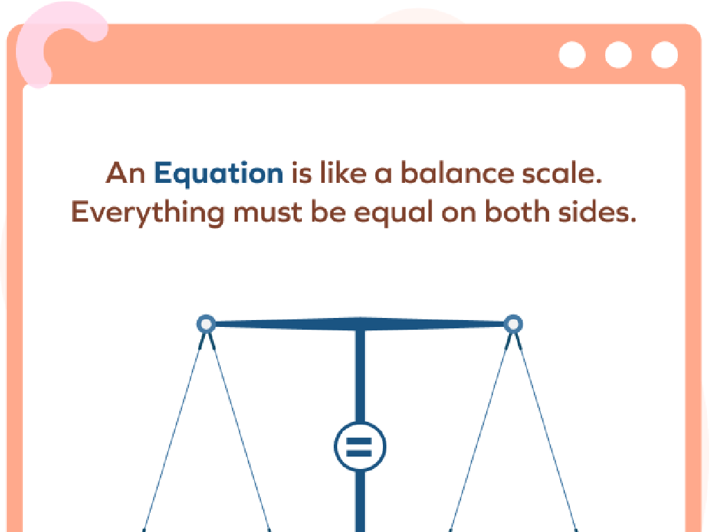 equation scale concept