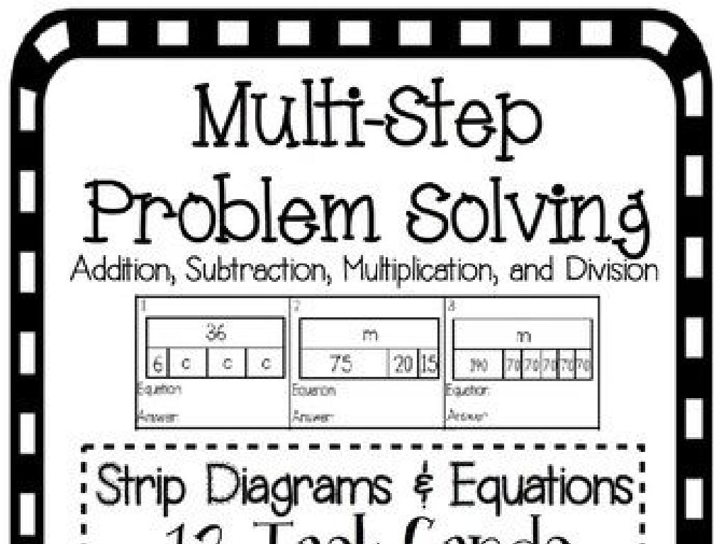 math problem solving worksheet