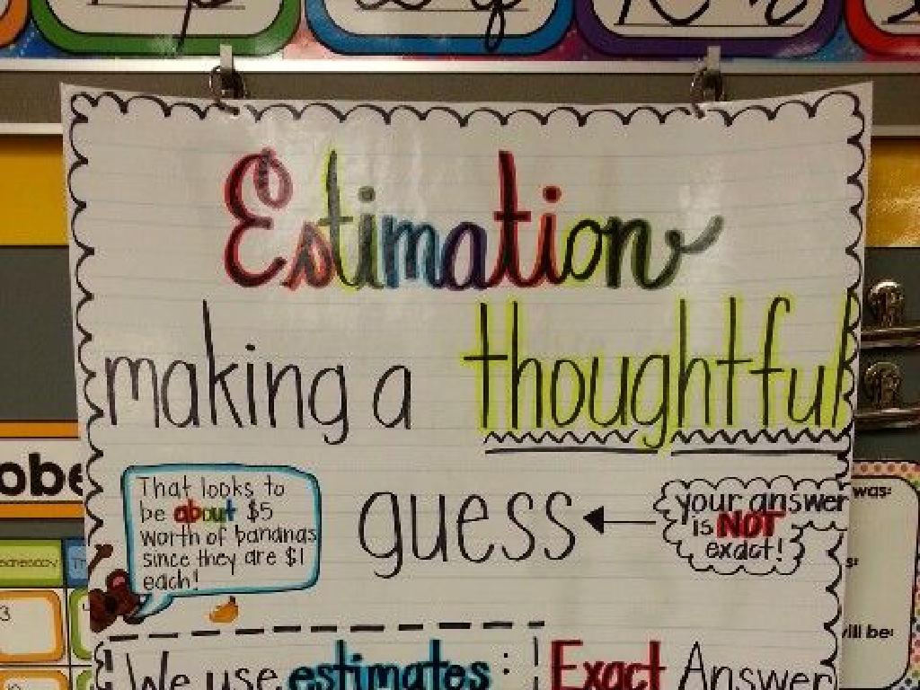 estimation classroom poster