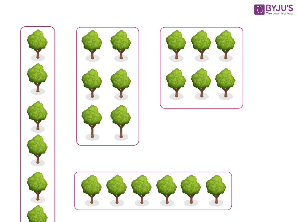 illustrated tree groupings