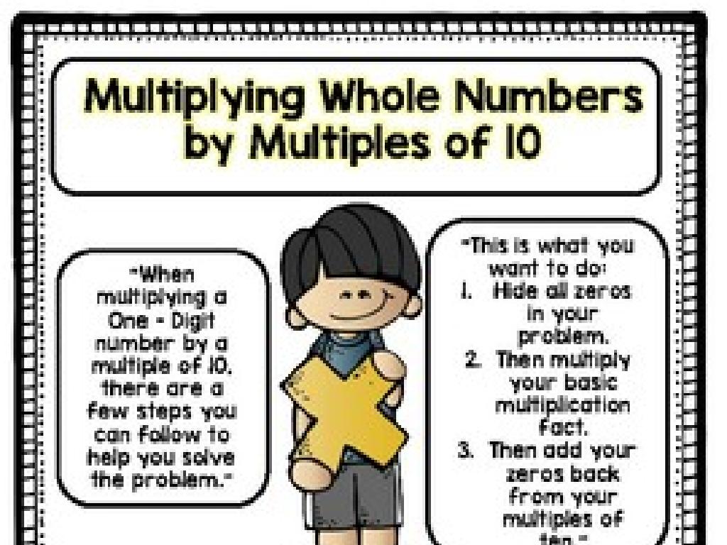 multiplying numbers by tens