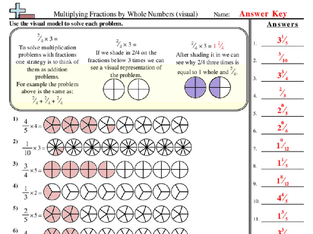 multiplying fractions worksheet