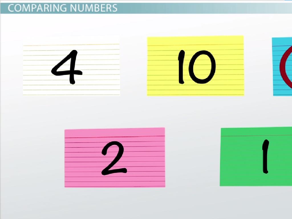 colorful number comparison