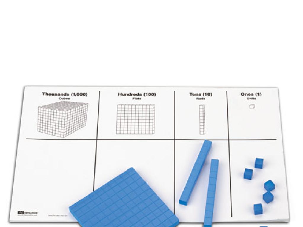 place value chart blocks