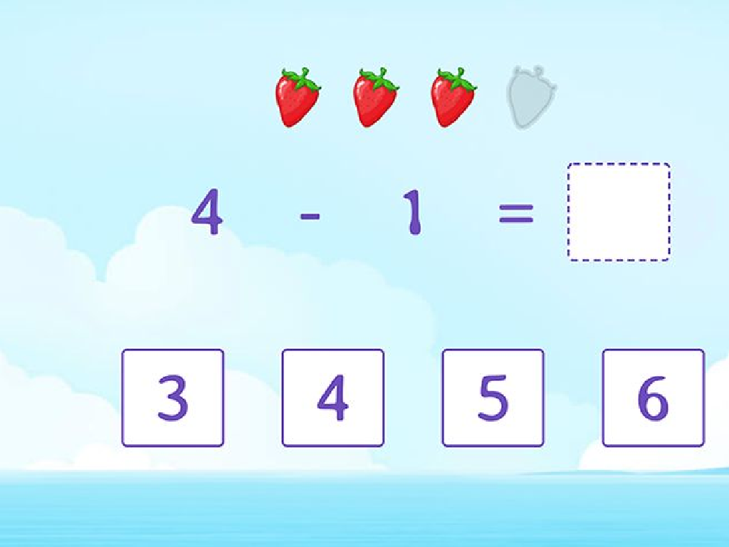 strawberry subtraction choices